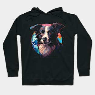 Border Collie Earth Day Hoodie